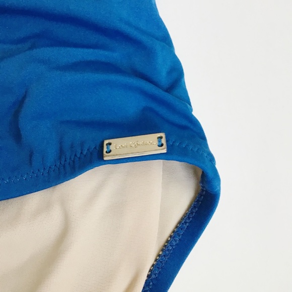 Lori Coulter Blue High Waist Swim Bottoms - Picture 2 of 3